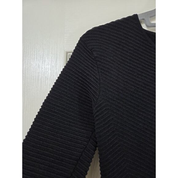 Torn by Ronny Kobo Revolve Black Nightingale Rib Knit Bodycon Dress, Size Small - Picture 4 of 12